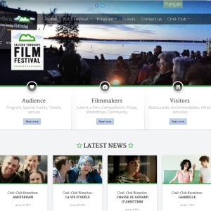 Website Design Portfolio - Eastern Townships Film Festival