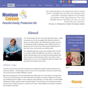 Website Design Portfolio - Monique Caissie Coaching