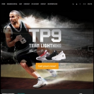 Website Design Portfolio - Tony Parker Shoes